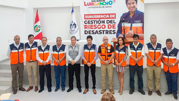 Participamos en la juramentación del GTGRD de la Municipalidad Distrital de San Juan de Lurigancho