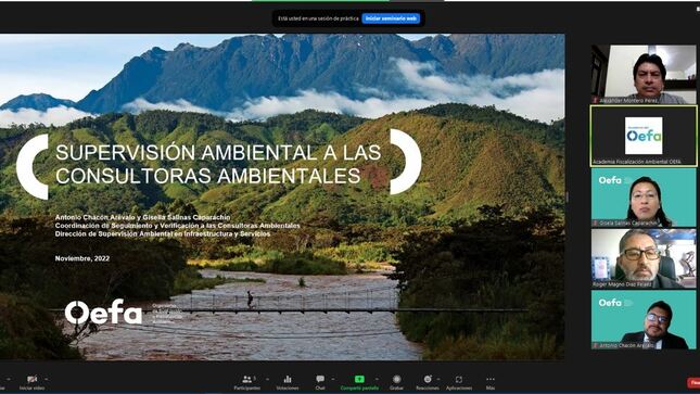 OEFA capacita a consultoras ambientales para el cumplimiento de sus obligaciones fiscalizables