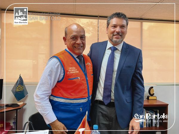 Alcalde y funcionario de la Gestión de Riesgo de Lima Metropolitana