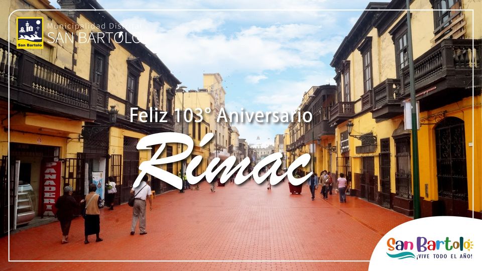 Muchas Felicidades en su Aniversario Distrito de Rímac