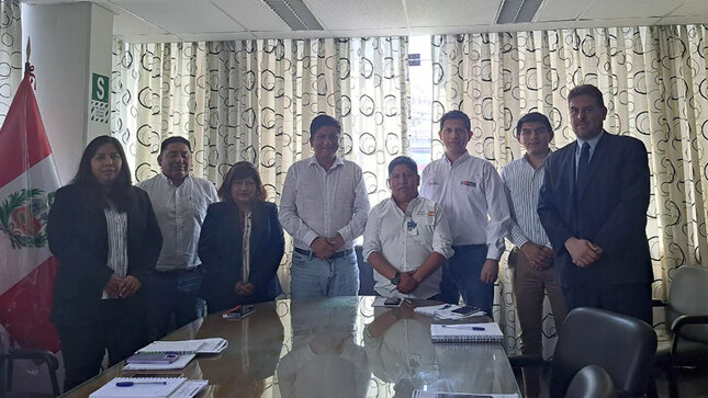 Informamos de proyectos de infraestructura educativa a alcalde de Los Olivos