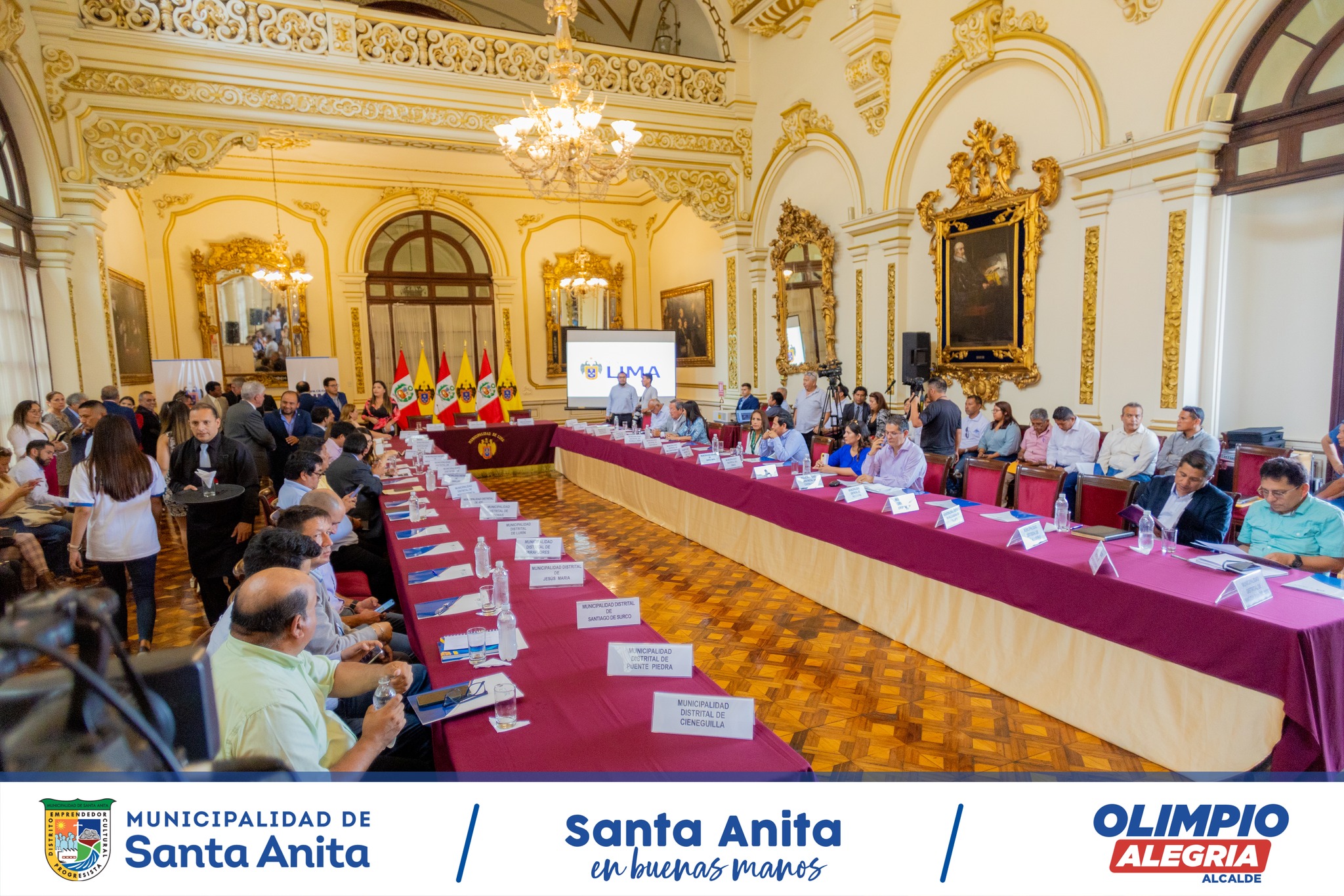 Nuestro alcalde Olimpio Alegría estuvo en la presentación del Campeonato Metropolitano Copa Ciudad de Lima, donde participarán los 42 distritos de la capital.
Los burgomaestres ratificaron su compromiso en trabajar unidos por el deporte promoviendo los valores y la sana competencia entre sus vecinos.