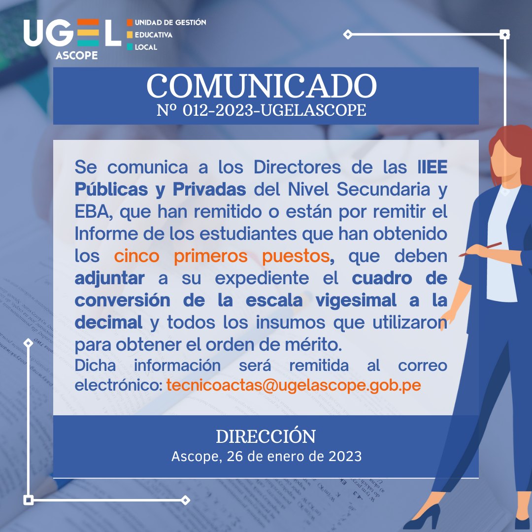 Comunicado N°12