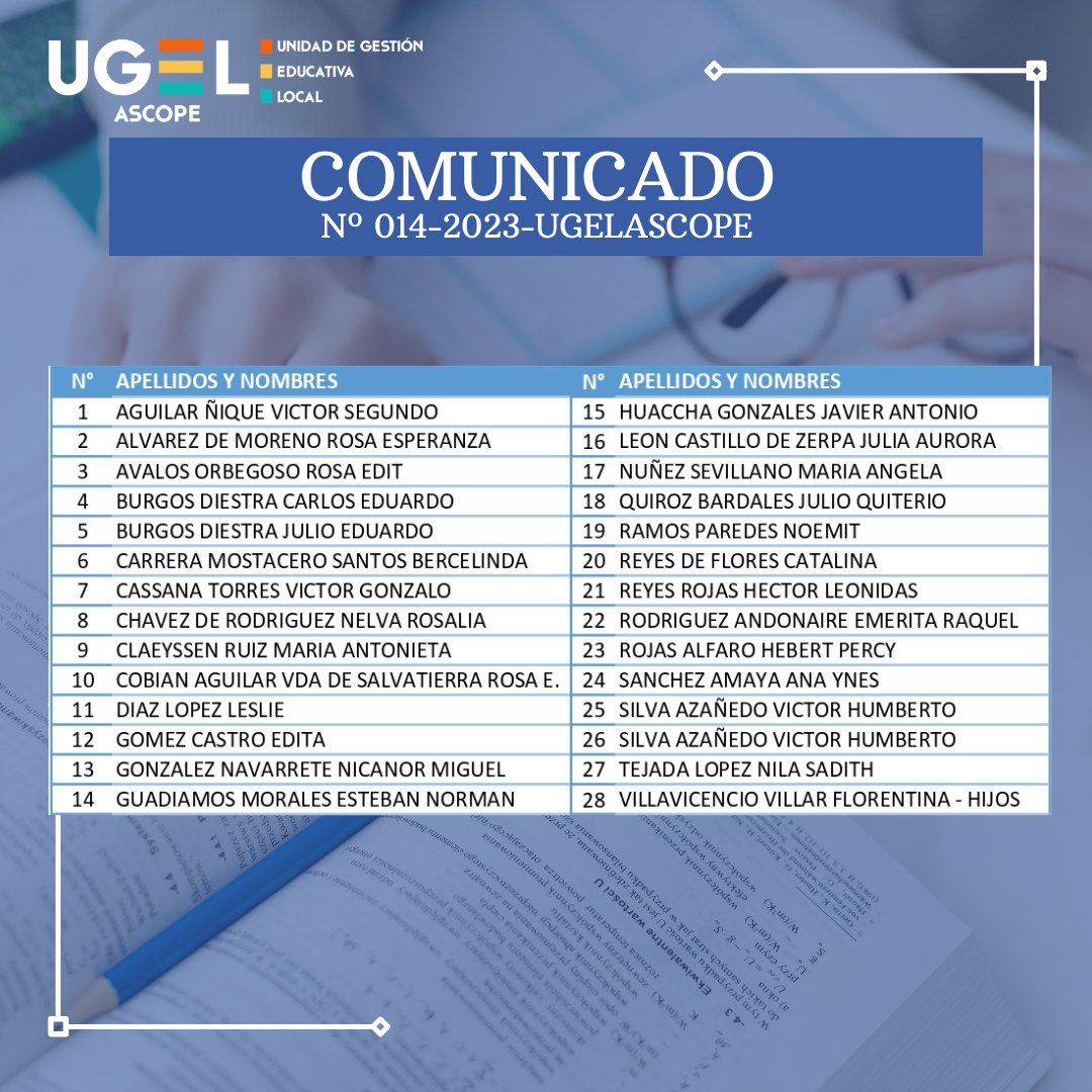 Comunicado N°14