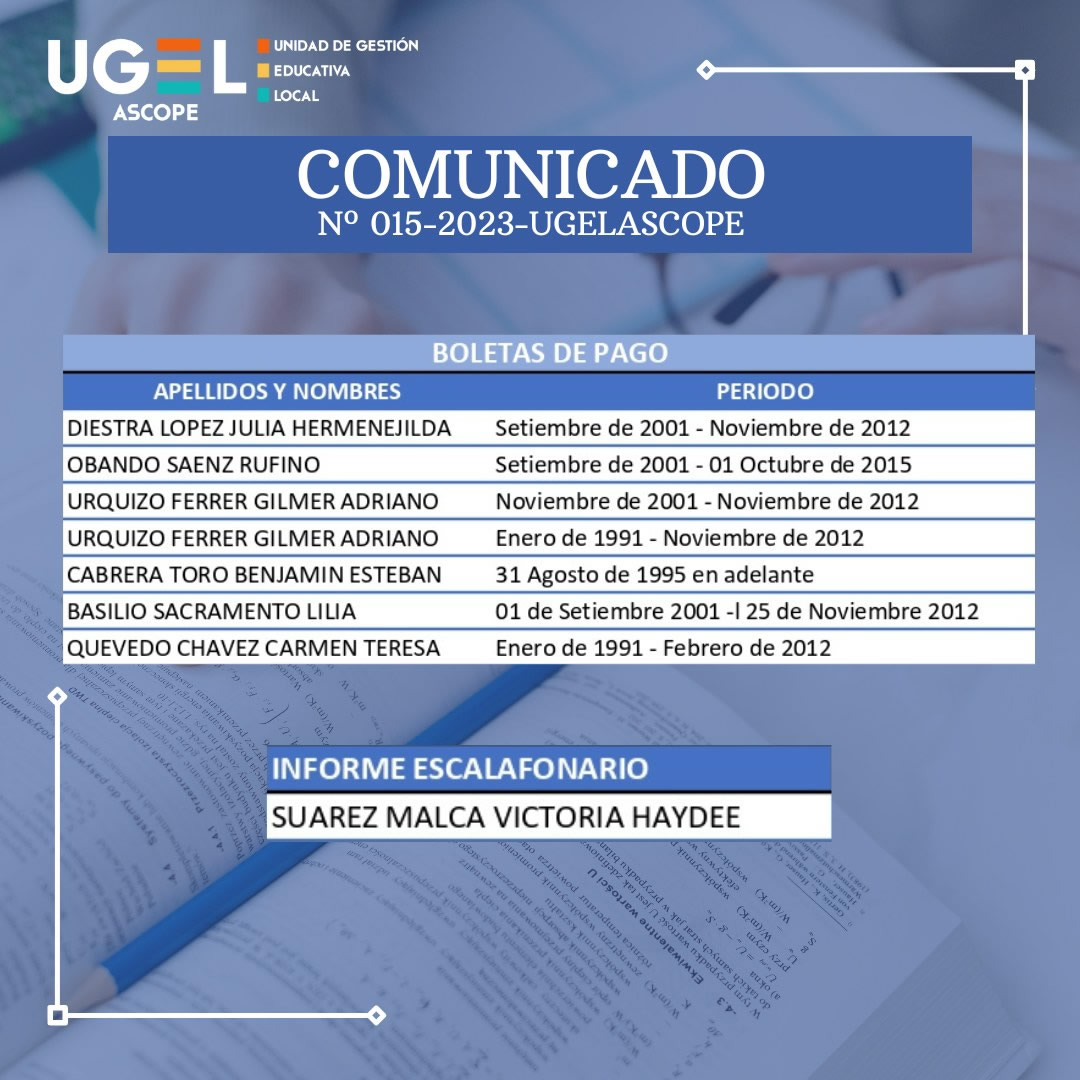 Comunicado Nยฐ15