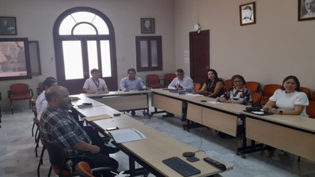 reunión en auditorio Jesús Maria