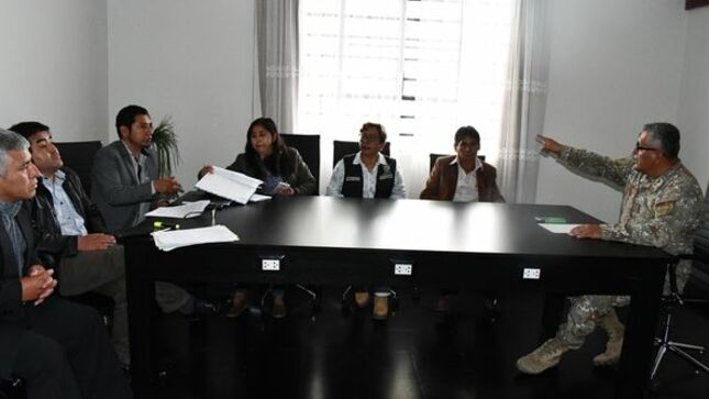 Reunión con el cuartel para el vivero municipal