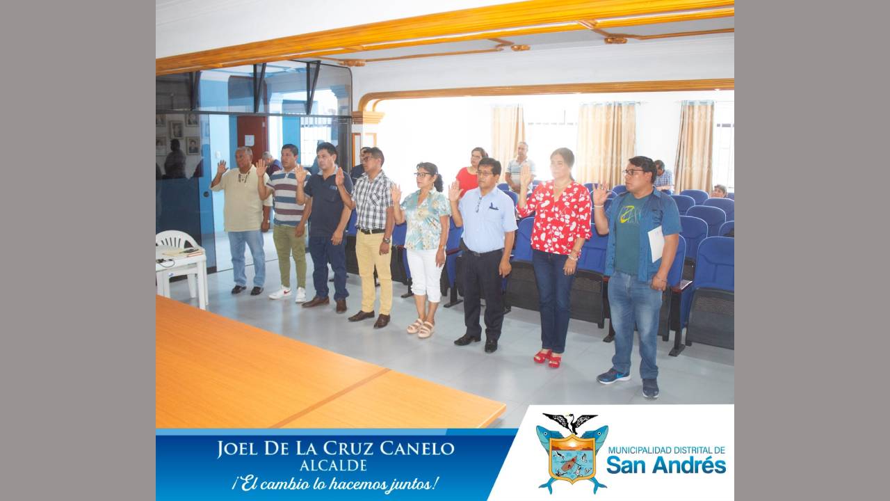 Juramentación De Los Integrantes Del COPALE Del Distrito De San Andrés.