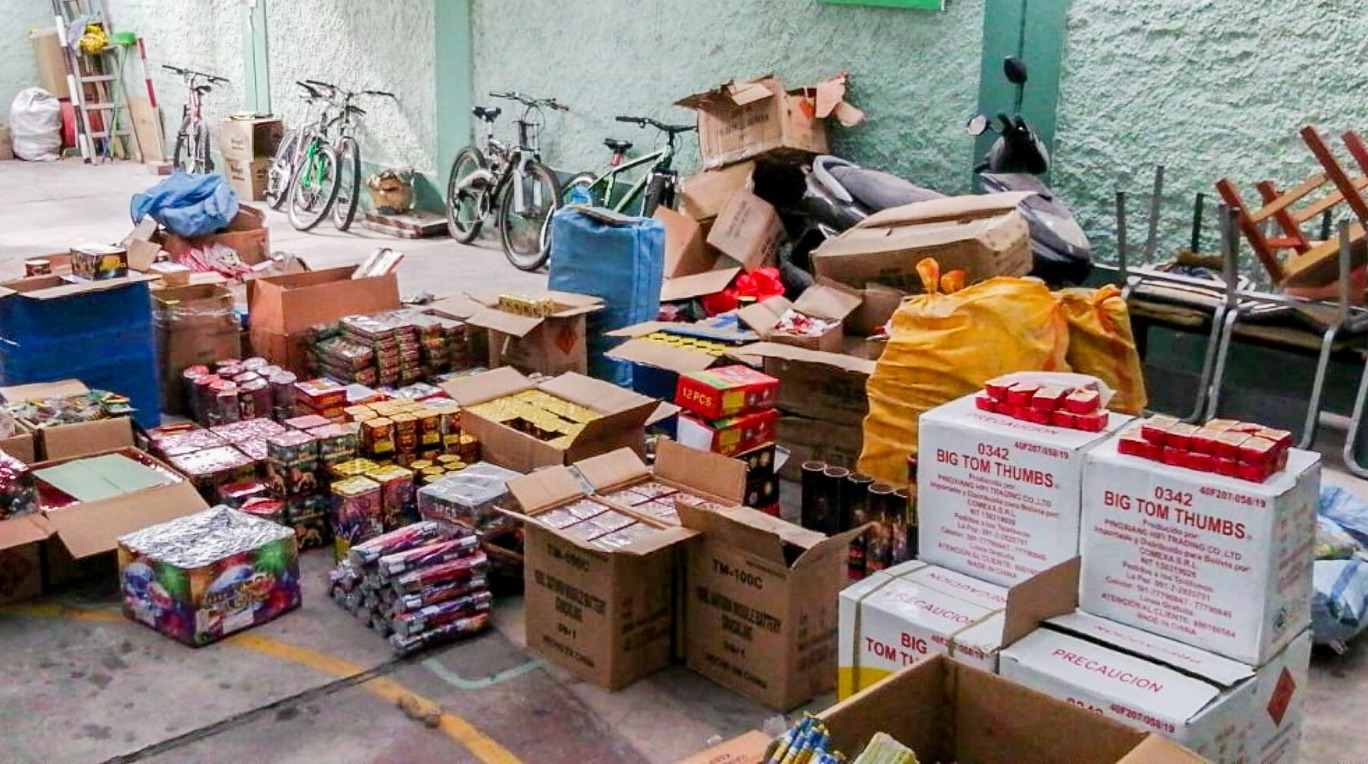 Sucamec incautó 27 toneladas de pirotécnicos que eran comercializados de manera ilícita en Ica, Junín, Cusco y Lima