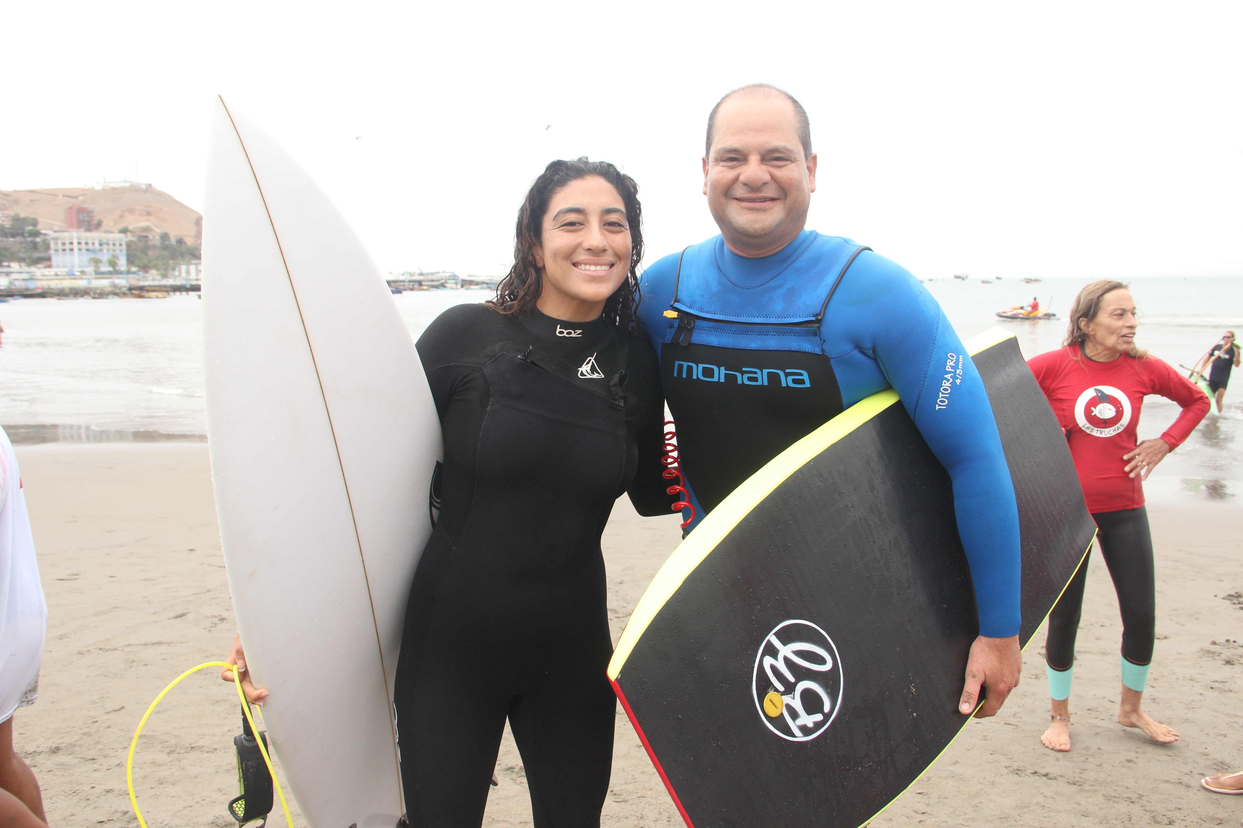 Daniella Rosas y alcalde Fernando Velasco