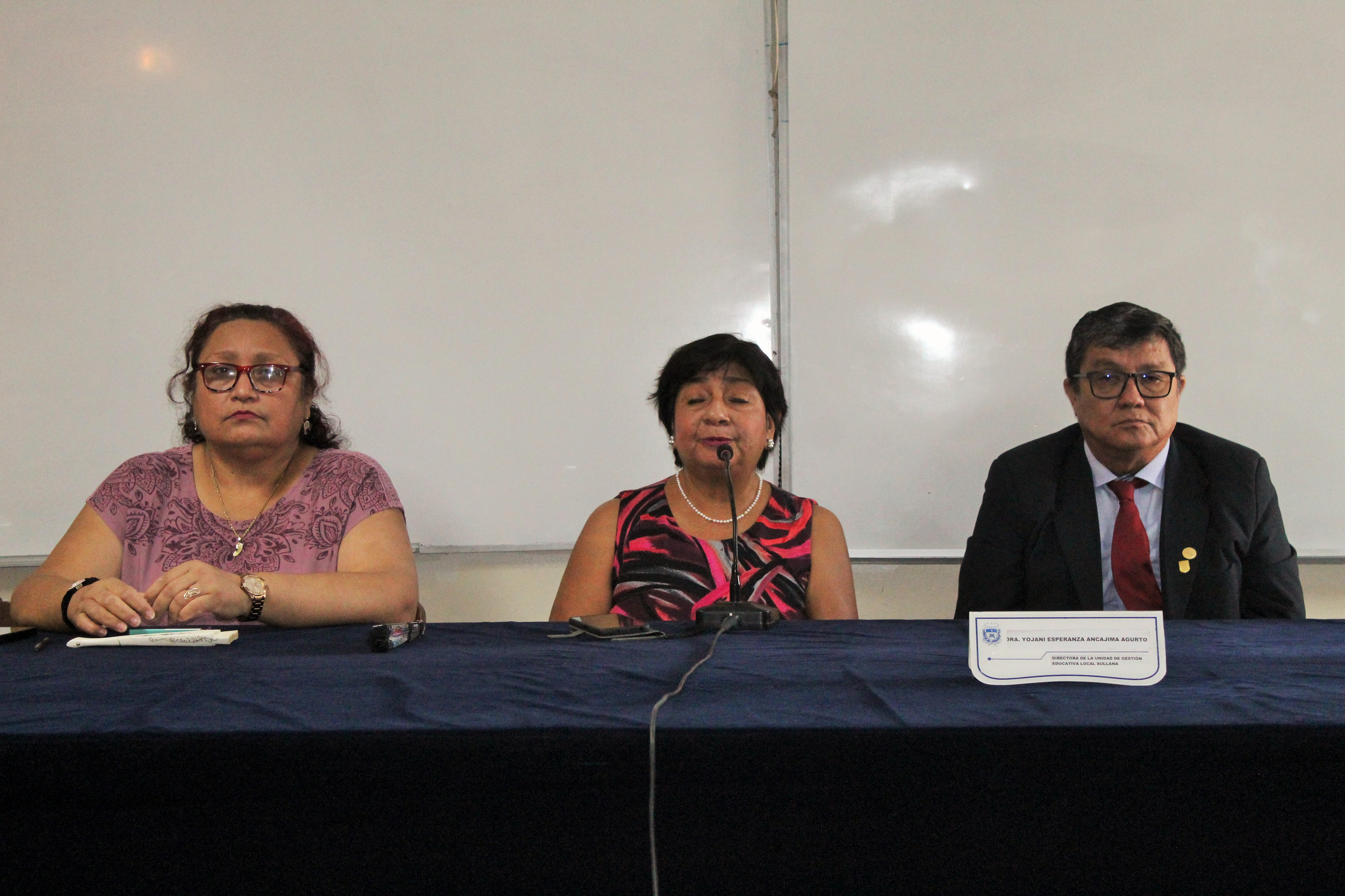 Apertura del evento a cargo de la directora de UGEL Sullana