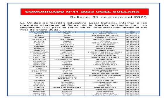 Comunicado N°41 parte 1