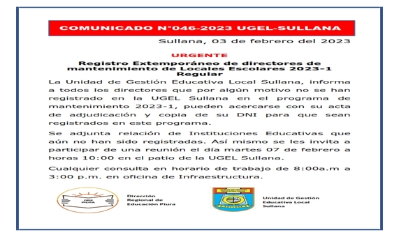 Comunicado N°46