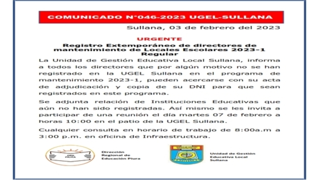 Comunicado N°46
