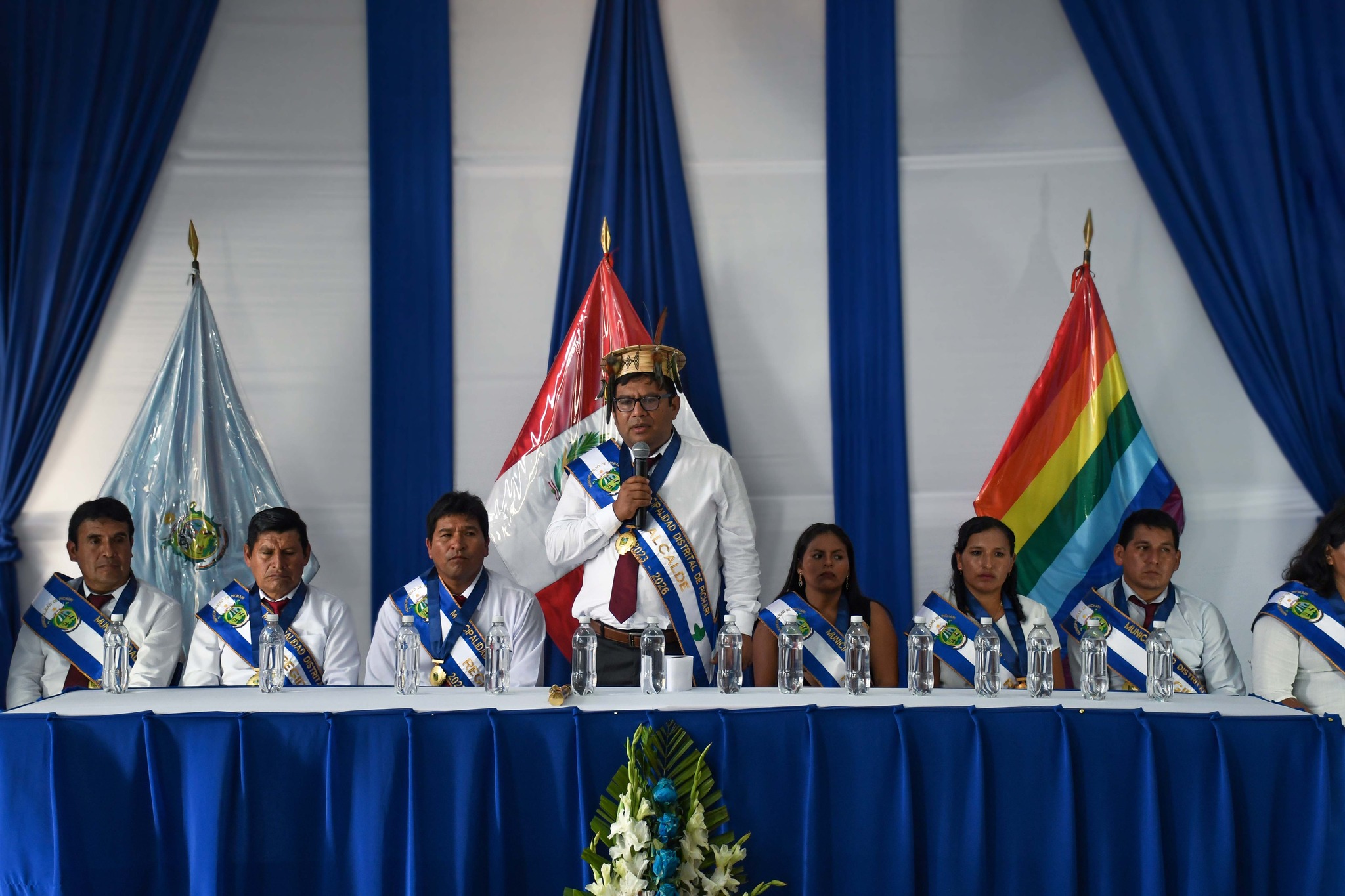 Lic. Hernán Palacios Tinoco, dio por instalado la I Sesión de Concejo Municipal periodo 2023 – 2026