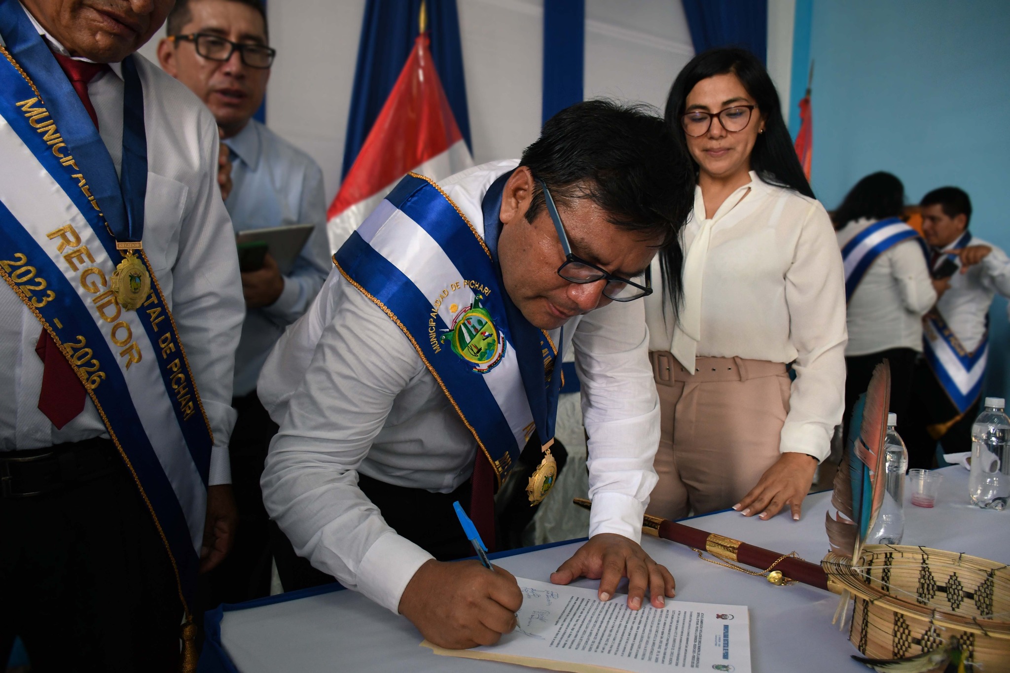 Lic. Hernán Palacios Tinoco, dio por instalado la I Sesión de Concejo Municipal periodo 2023 – 2026