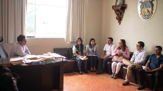 Alcalde de la Municipalidad Distrital de Pichari, CPC Hernán Palacios Tinoco, se reunió con los representantes de la Red de Salud Cusco – Vraem