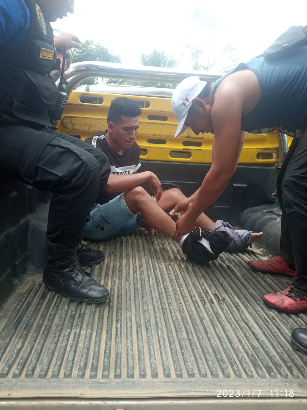 serenazgo de la Municipalidad Distrital de Pichari, ante el llamado de emergencia acudió al Centro Poblado de Quisto Valle