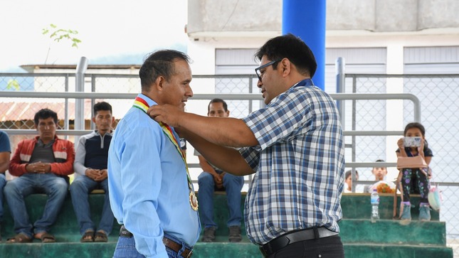 El alcalde y regidores del Centro Poblado de Nuevo San Cristóbal, juramentaron de manera oficial