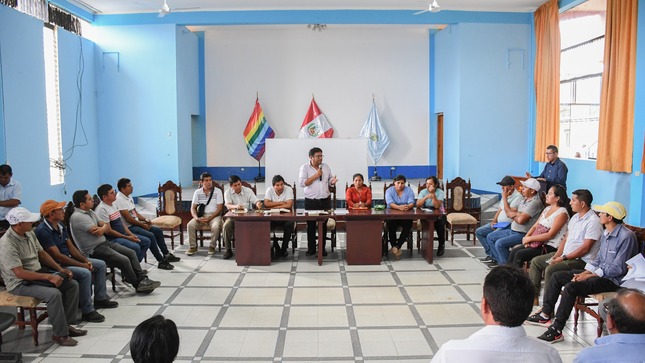 Alcaldes de los centros poblados que conforma el distrito de pichari, se reunieron con el alcalde distrital