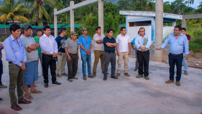 El alcalde de la municipalidad distrital de pichari realizó el recorrido de las principales obras que se encuentran en ejecución y próximos a iniciar en el centro poblado de puerto mayo