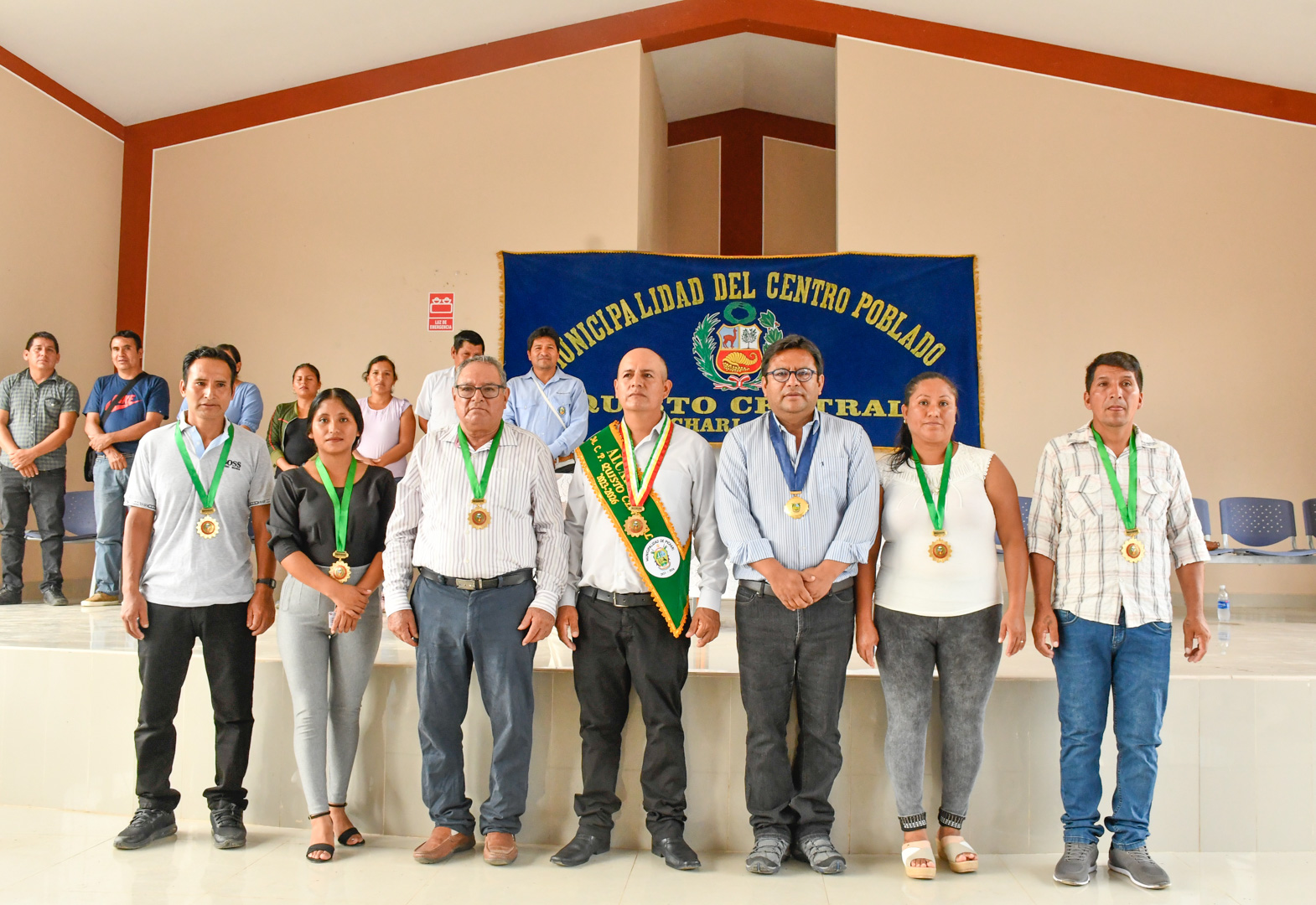 juramentación del alcalde y regidores del centro poblado de quisto central.