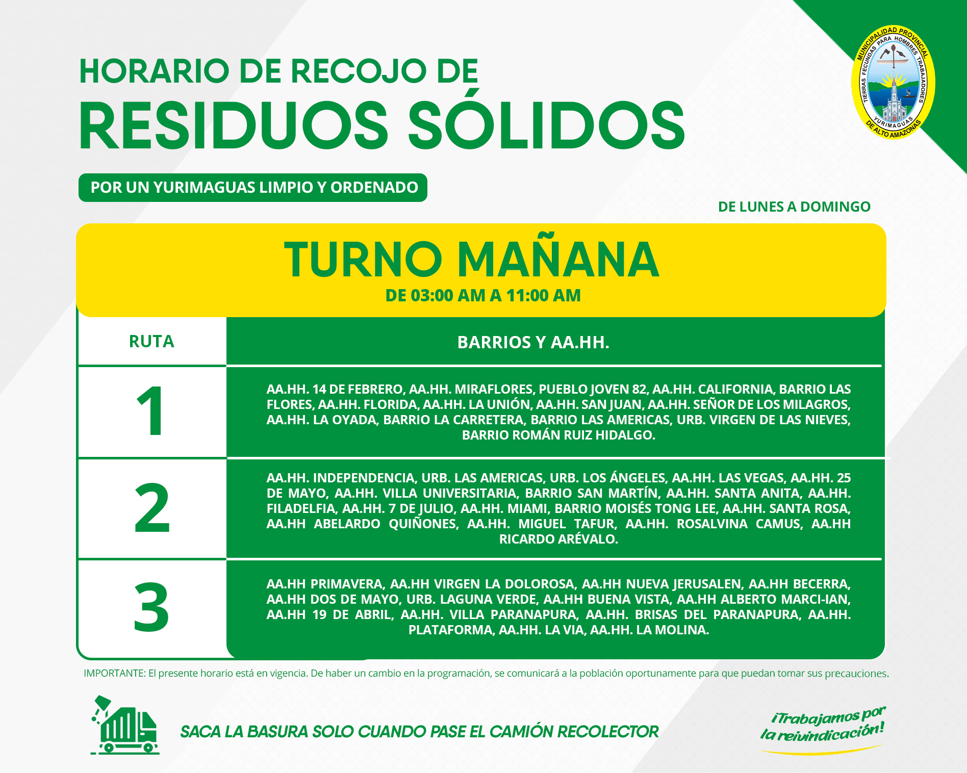 #TrabajamosPorLaReivindicación
