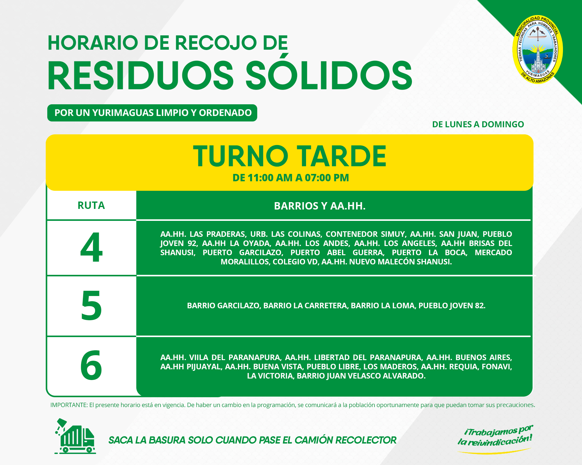 #TrabajamosPorLaReivindicación