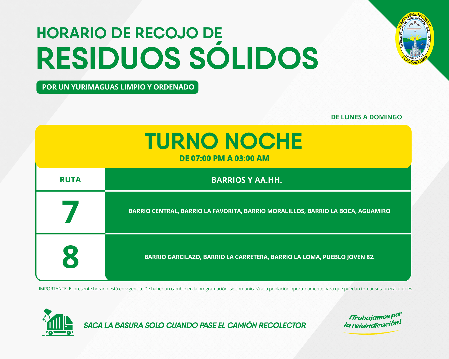 #TrabajamosPorLaReivindicación