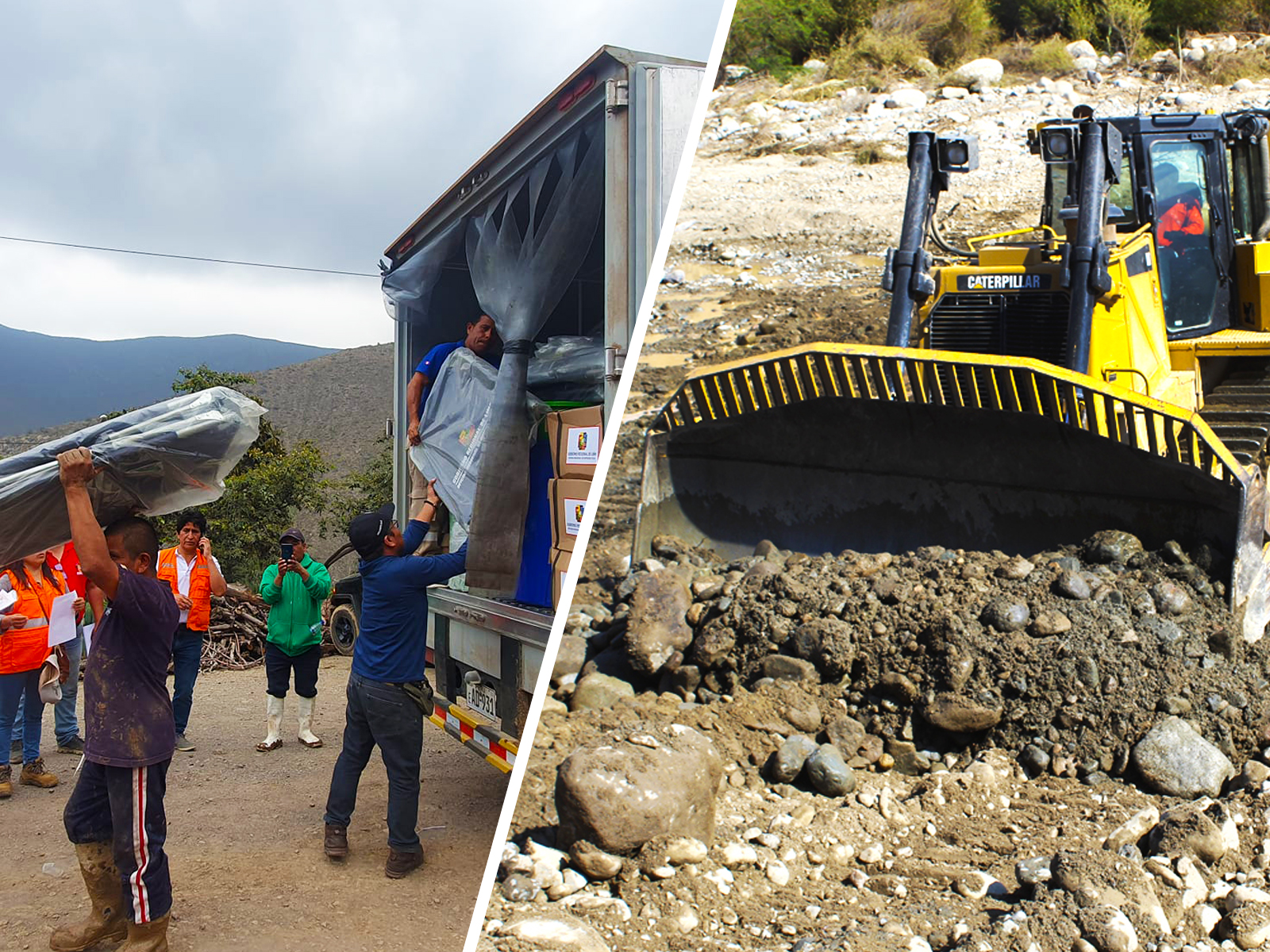 Gobernadora Rosa Vásquez atiende las emergencias, con ayuda humanitaria y maquinaria, en toda la región Lima