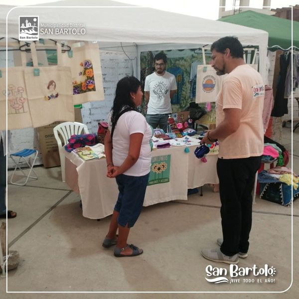 El Alcalde visitando la Feria