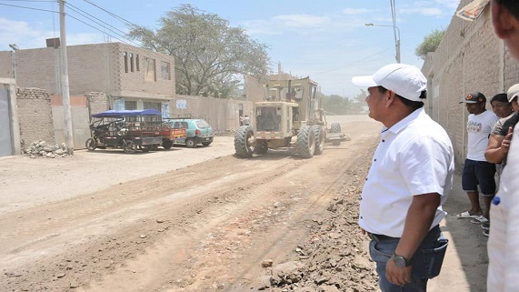 Imagen de la nivelación de calles