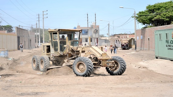 Imagen de la nivelación de calles