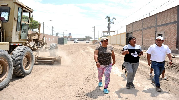 Imagen de la nivelación de calles