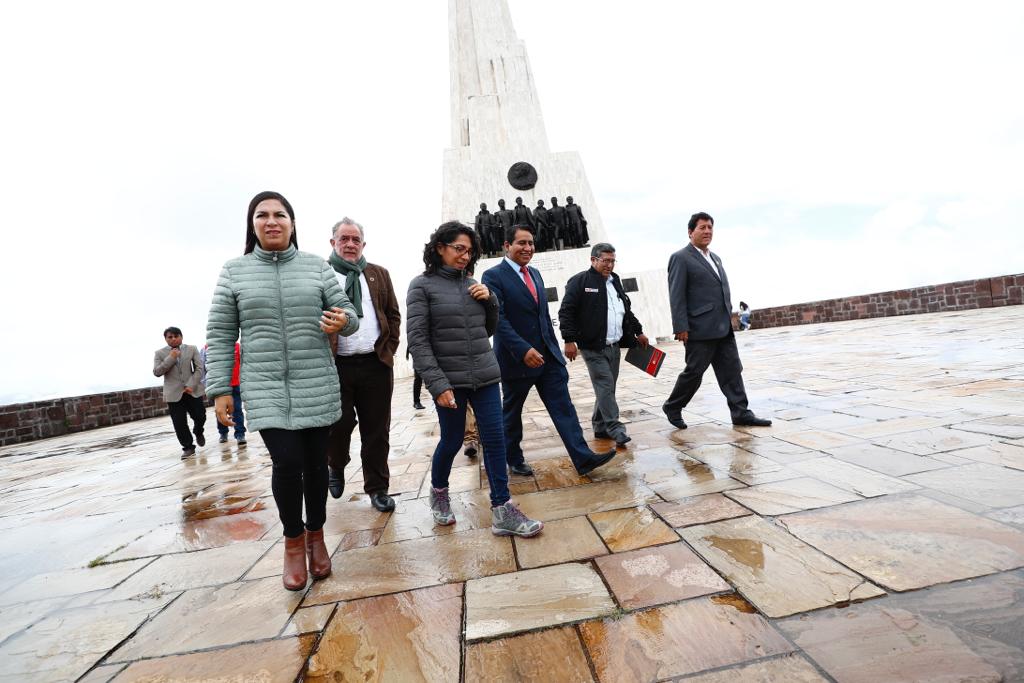 Ministra de Cultura anuncia más de 80 millones de soles para obras de mejoramiento del Centro Histórico de Huamanga y del Obelisco de Quinua