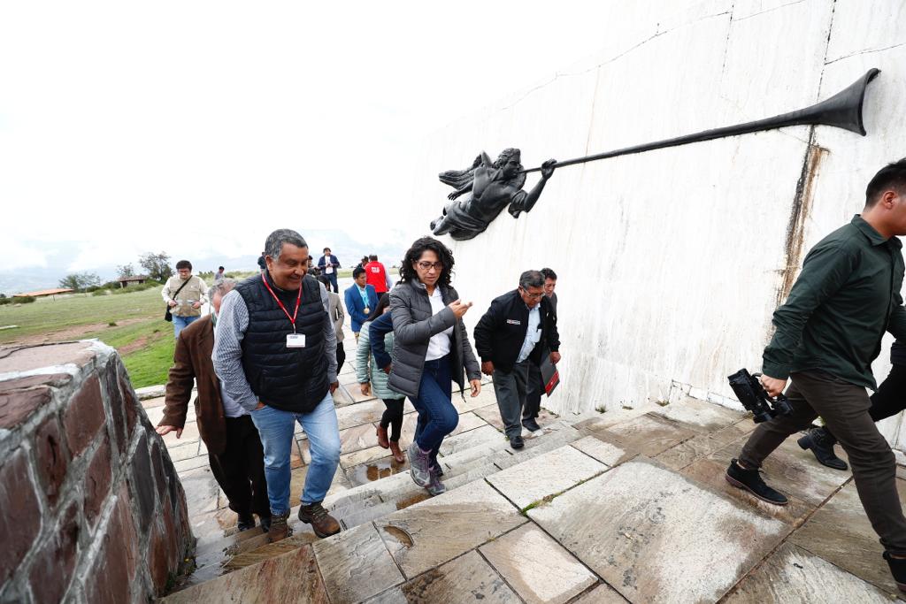 Ministra de Cultura anuncia más de 80 millones de soles para obras de mejoramiento del Centro Histórico de Huamanga y del Obelisco de Quinua