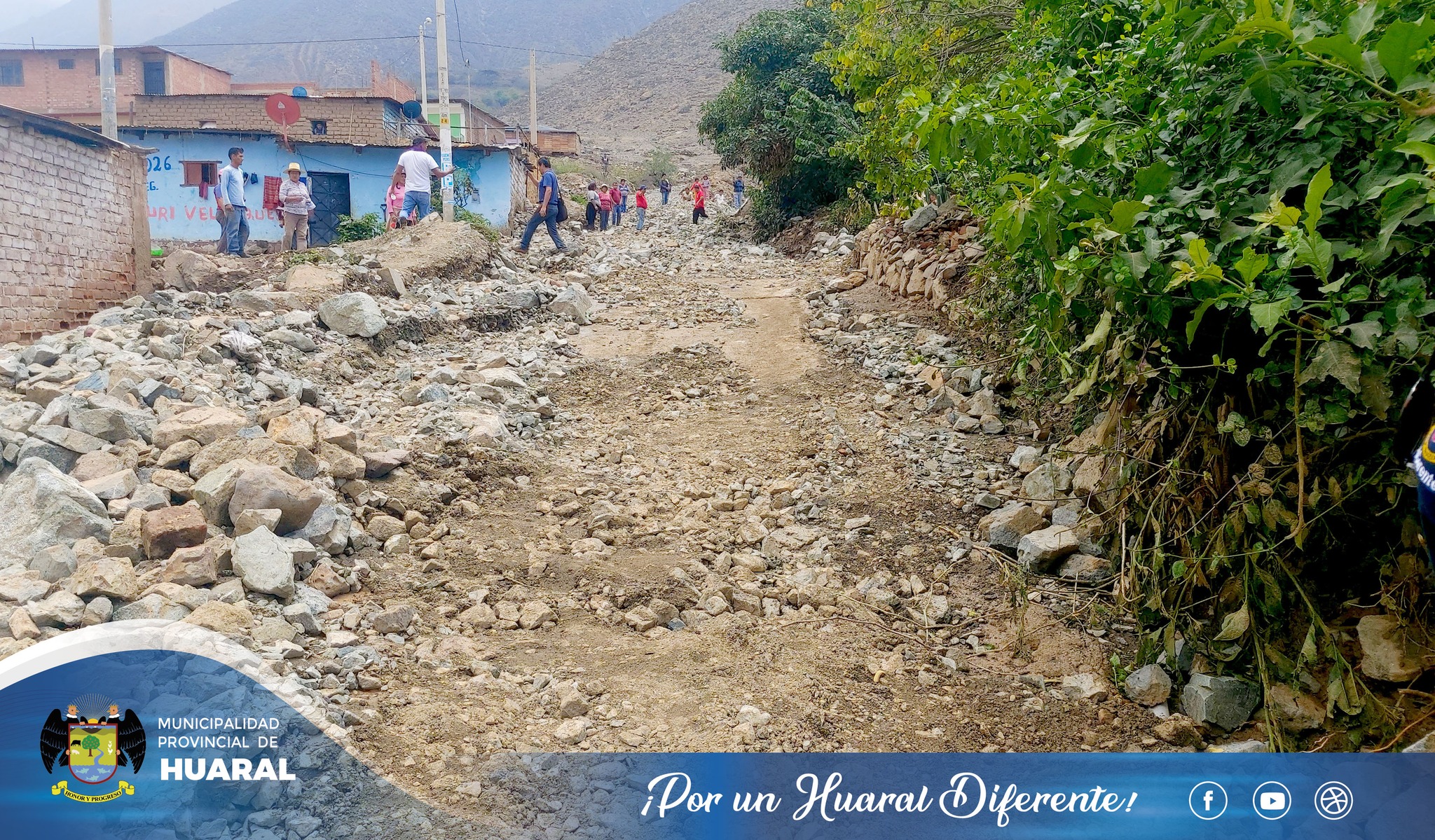De manera inmediata la Municipalidad de Huaral brindó la ayuda requerida por el distrito de Ihuarí para combatir los embates de la naturaleza