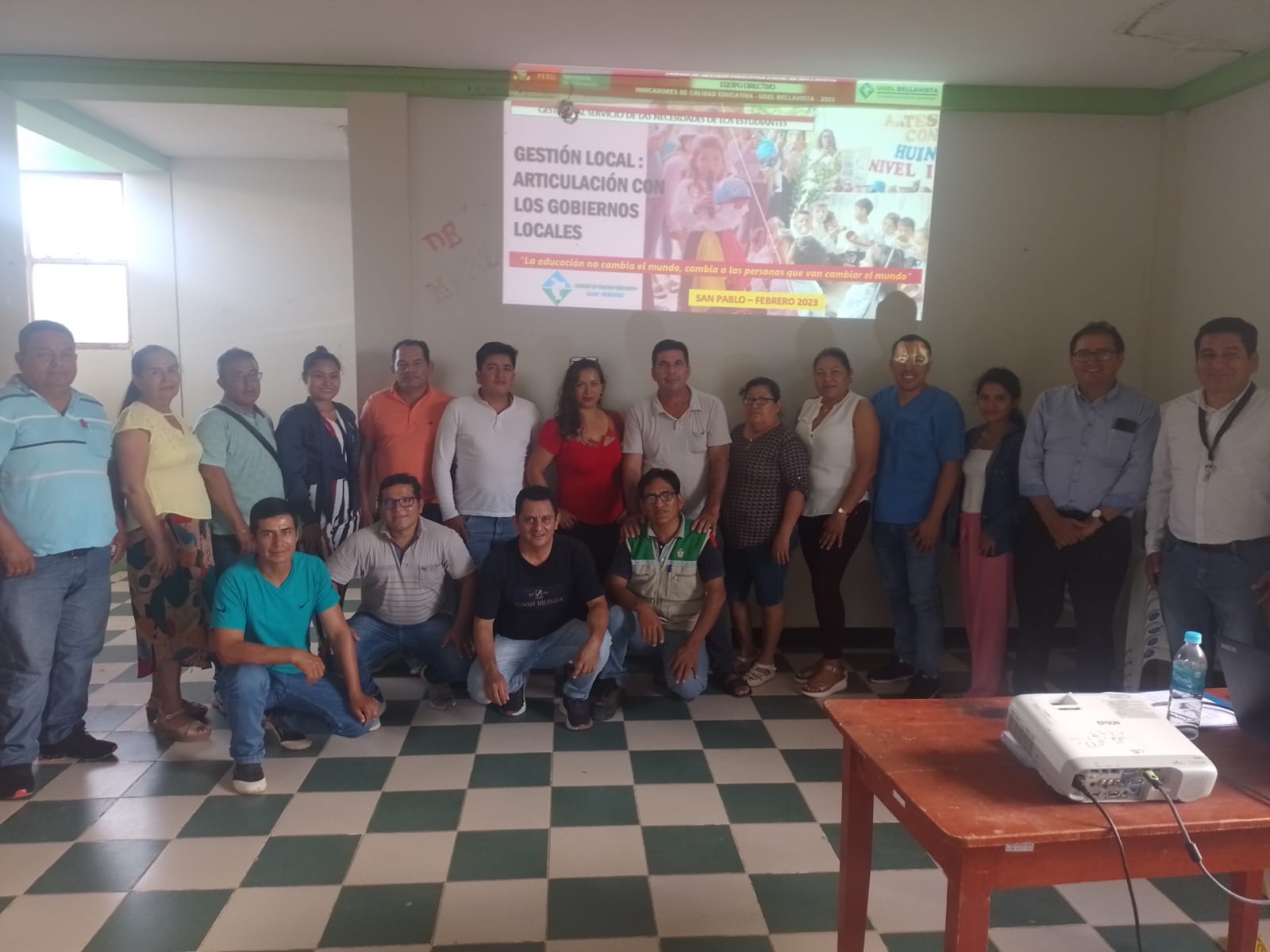 Autoridades de San Pablo que participaron de la reunión.