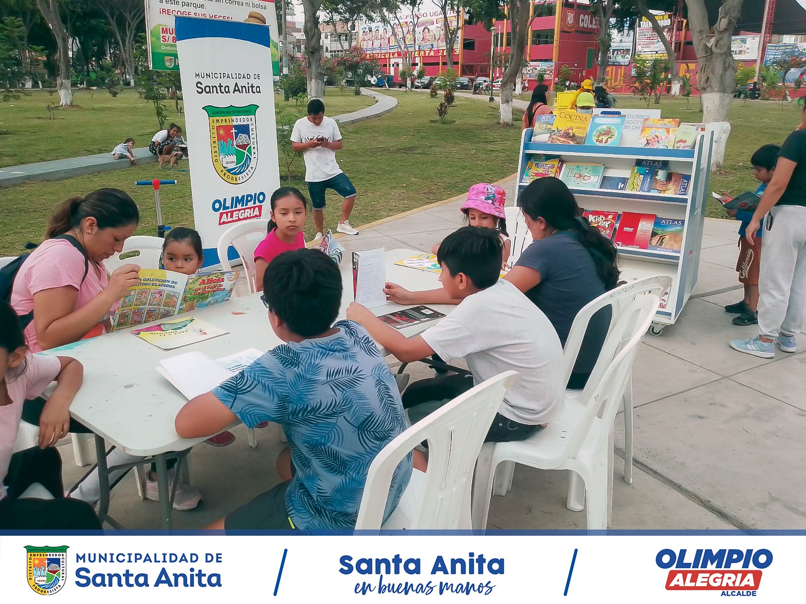 Vecino #Santanitense seguimos promoviendo la educación y la cultura en el distrito con los diferentes talleres que se llevó a cabo en el parque ecológico.