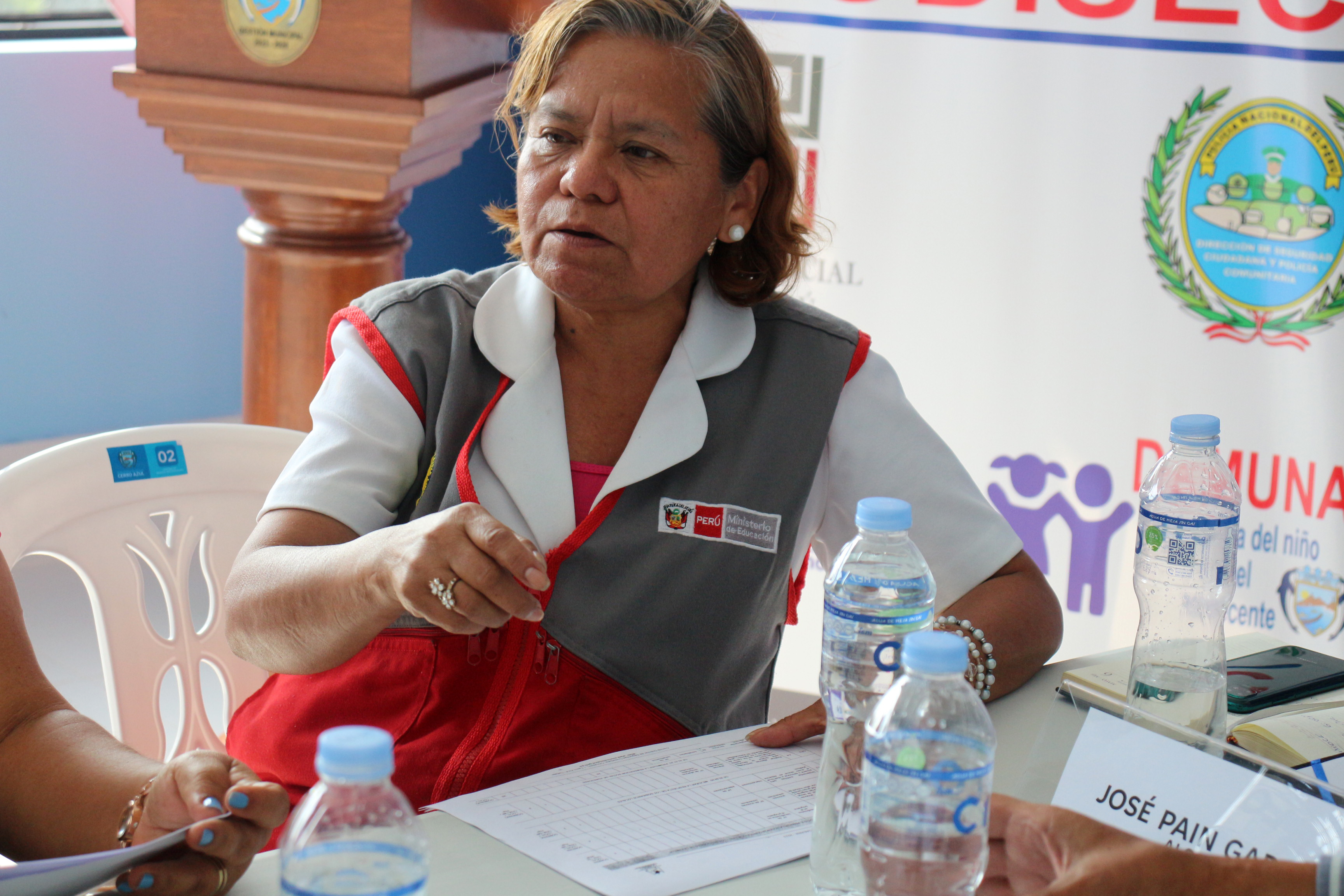 Primera reunión de Codisec Cerro Azul contó con la presencia del alcalde provincial José Alcántara.