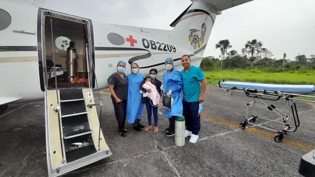 ambulancia aérea hospital rioja