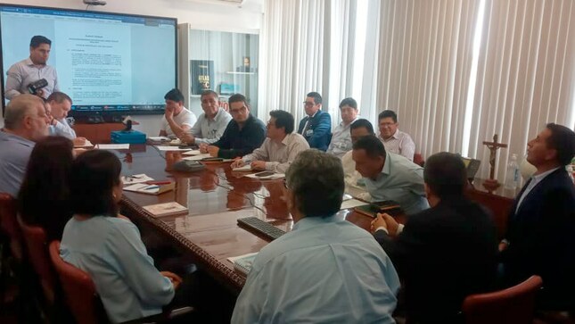 Reunión con los representantes de Ingemmet y Antamina 