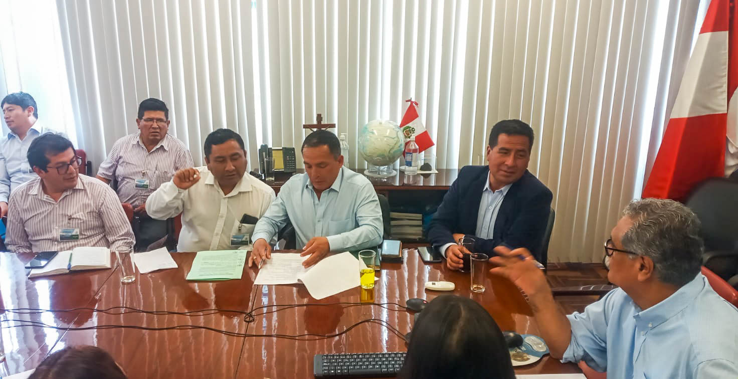 Reunión con los representantes de Ingemmet y Antamina