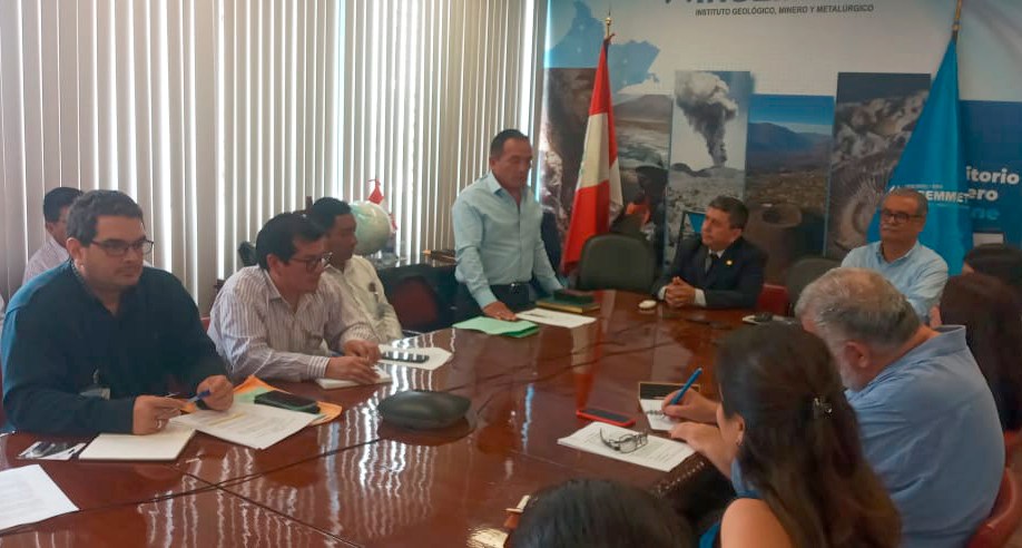 Reunión con los representantes de Ingemmet y Antamina