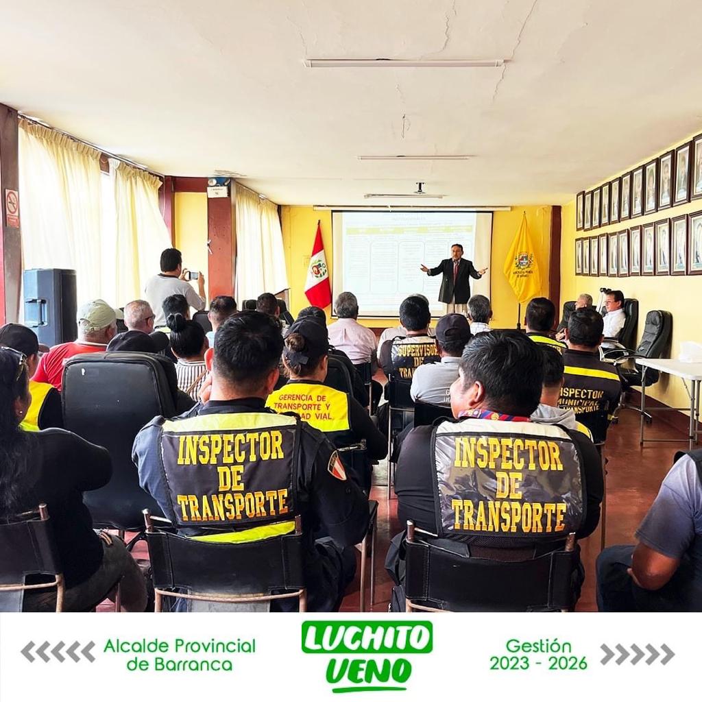 Primera Capacitación a Inspectores de Tránsito