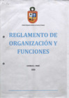 Vista preliminar de documento Reglamento de Organizaciones y Funciones - 2020