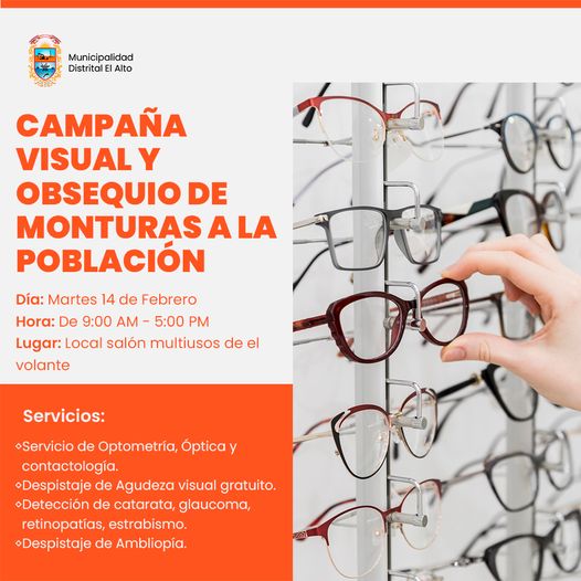 Campaña Visual y Obsequio de montura a la población
