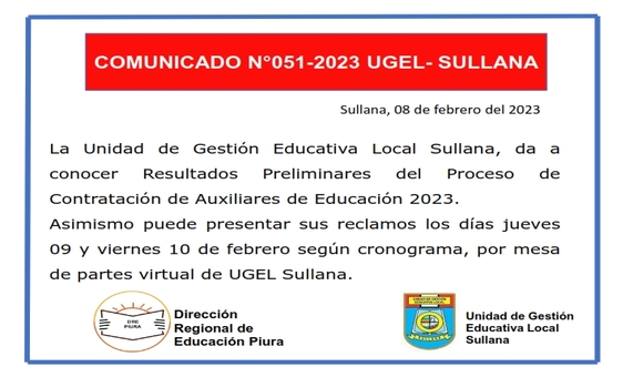 Comunicado N°51