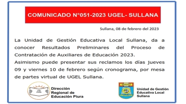 Comunicado N°51