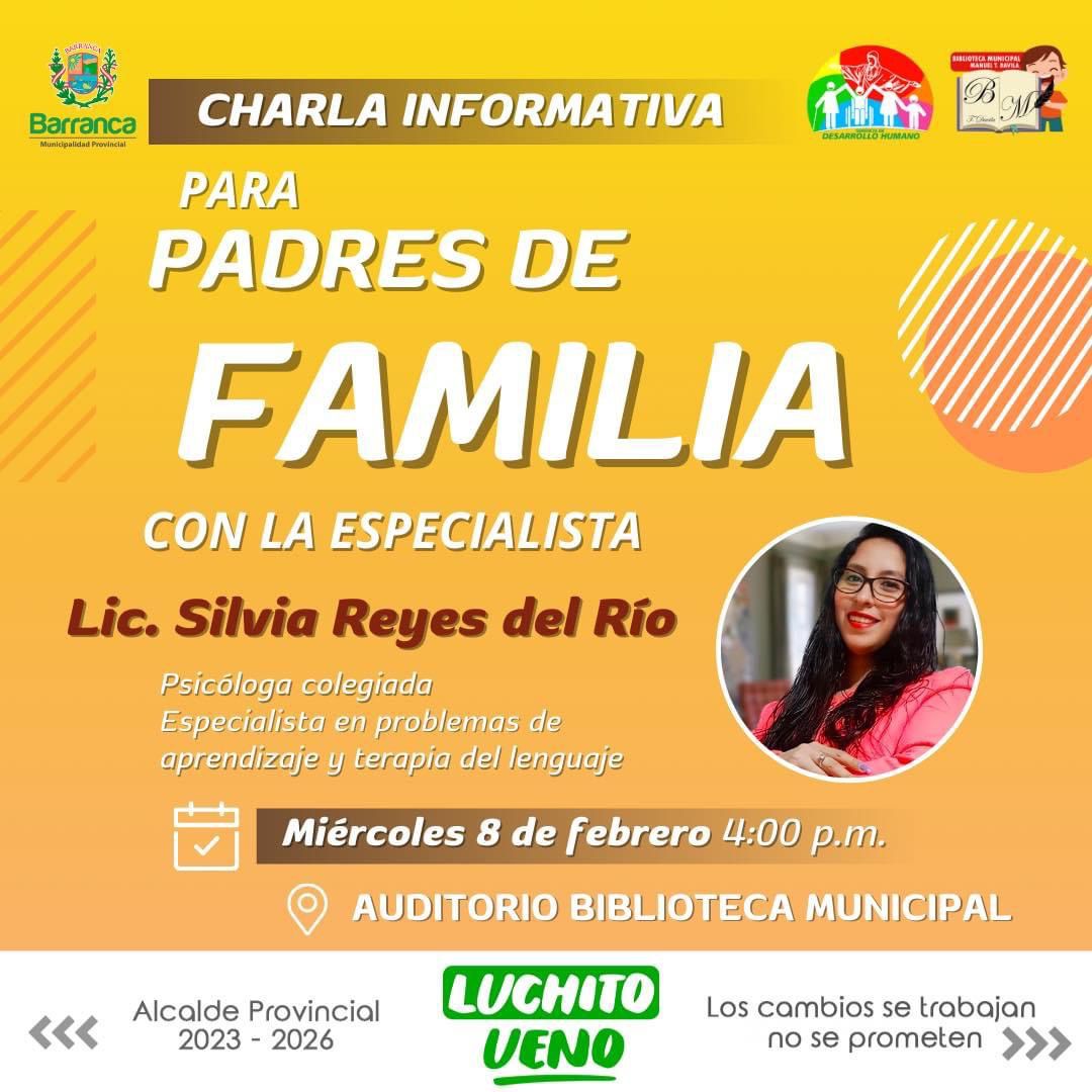 Charla Informativa de Padres de Familia